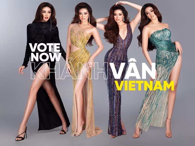 Trước thềm bán kết cuộc thi Hoa hậu Hoàn vũ Thế giới, Khánh Vân tung bộ ảnh trong trang phục dạ hội mang ý nghĩa quảng bá nét đẹp văn hoá, con người Việt Nam.