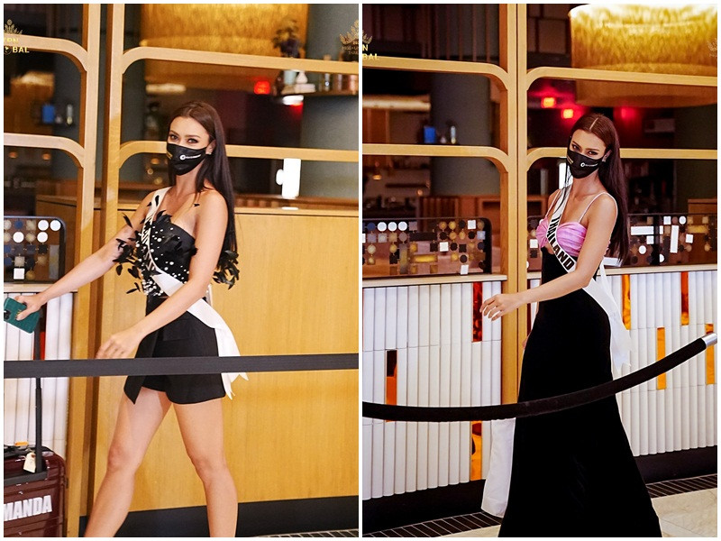 Dù là đối thủ của nhau tại cuộc thi, đại diện Thái Lan dành không ít lời khen ngợi đại diện Việt Nam. Amanda cho biết, Khánh Vân ăn mặc rất thời trang, xinh đẹp.