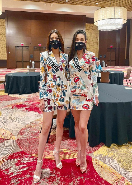 Khánh Vân còn được khen ngợi bởi sự thân thiện với các thí sinh khác.