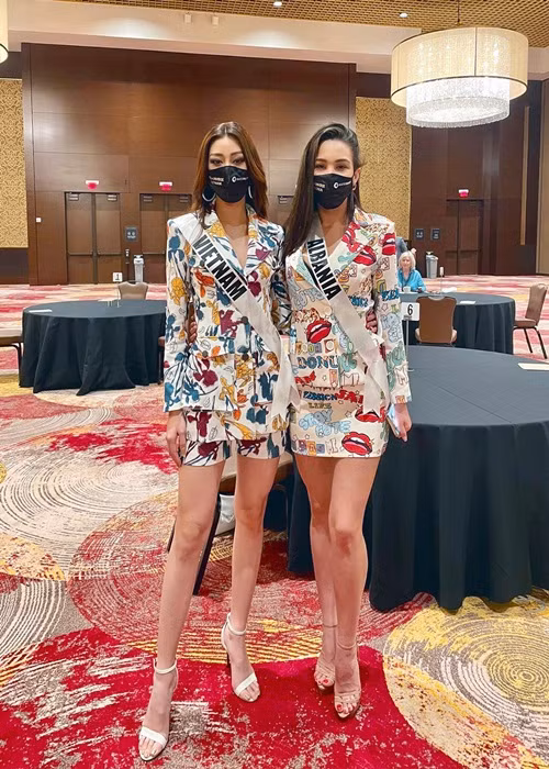 Khánh Vân còn được khen ngợi bởi sự thân thiện với các thí sinh khác.