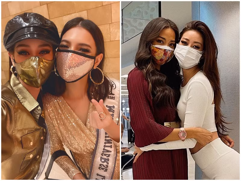 Đại diện Việt Nam tại Miss Universe cũng chiếm được thiện cảm của khán giả khi thân thiện với các thí sinh khác.