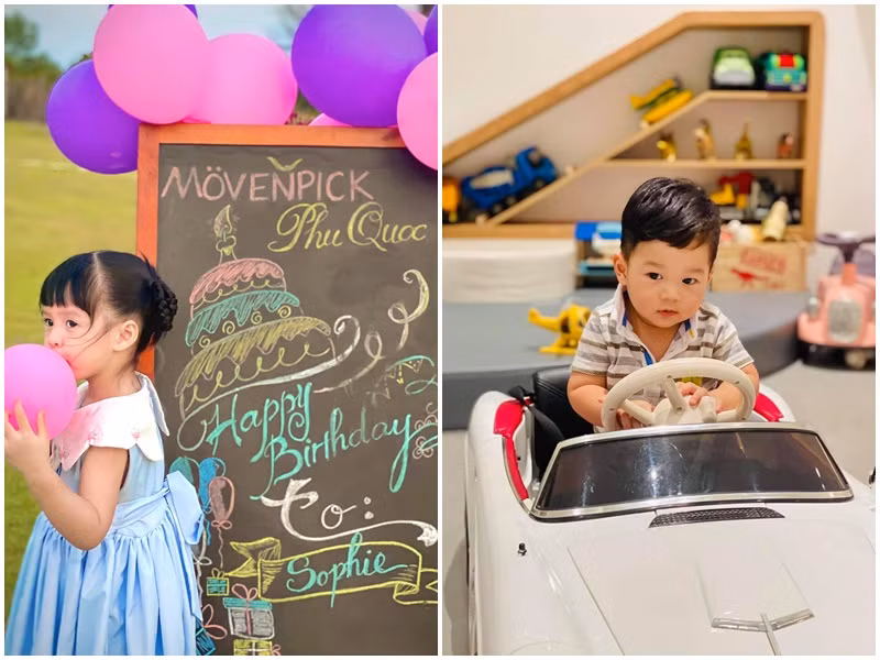 Hai nhóc tì nhà Thu Thảo nhận được sự chú ý của nhiều cư dân mạng bởi vẻ ngoài vô cùng đáng yêu.