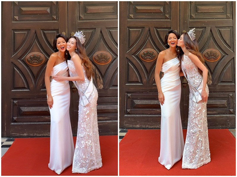 Khánh Vân là người kế nhiệm của H'hen Niê ở Hoa hậu Hoàn vũ Việt Nam.