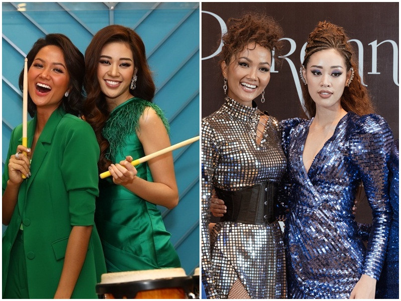 H'hen Niê và Khánh Vân có mối quan hệ thân thiết nhờ cùng bước ra từ cuộc thi Hoa hậu Hoàn vũ Việt Nam. Ảnh: Vietnamnet