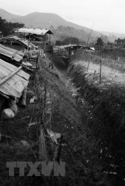 Căn cứ Khe Sanh sau khi bị Quân giải phóng Bắc Quảng Trị tấn công, phá tan. (Nguồn: Tư liệu/TTXVN)