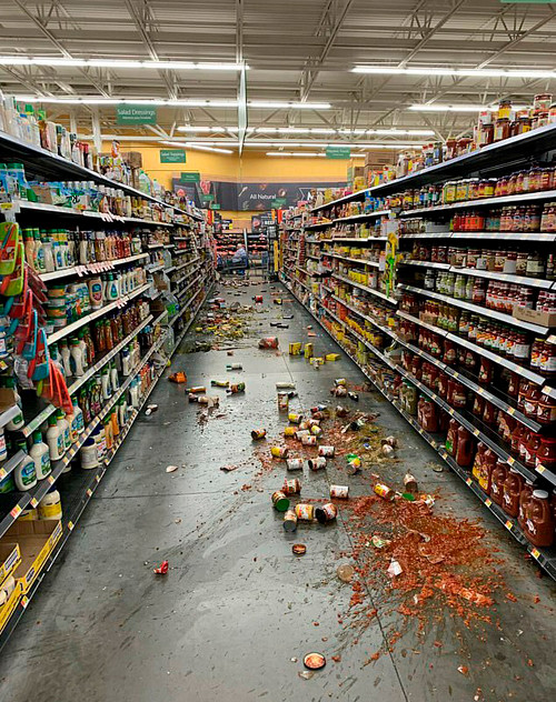 California ngon ngang, chim trong bien lua sau dong dat 7,1 do