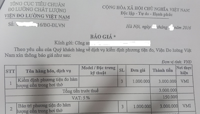 Nghi van sai pham o Vien Do luong Viet Nam: Ai “xoa” ho so kiem dinh 3,5 ngan may do nong do con?