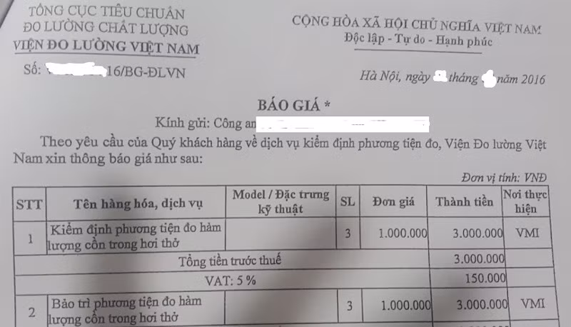 Nghi van sai pham o Vien Do luong Viet Nam: Ai “xoa” ho so kiem dinh 3,5 ngan may do nong do con?