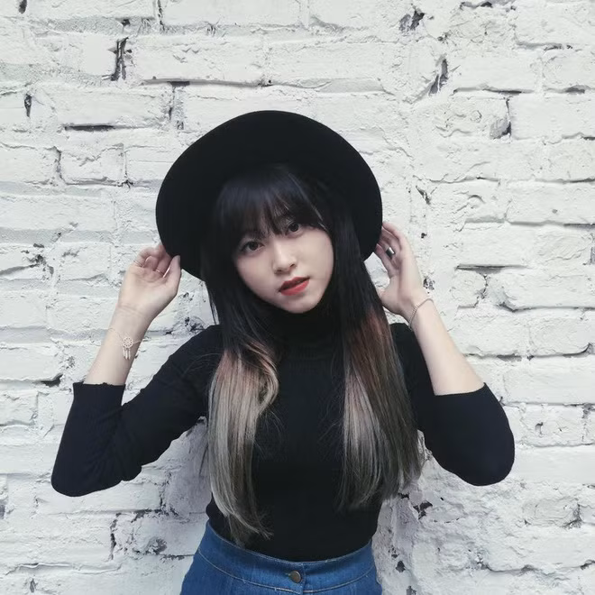 Mỹ Linh được nhận xét giống chị gái Hoàng Linh ở đôi mắt và miệng.