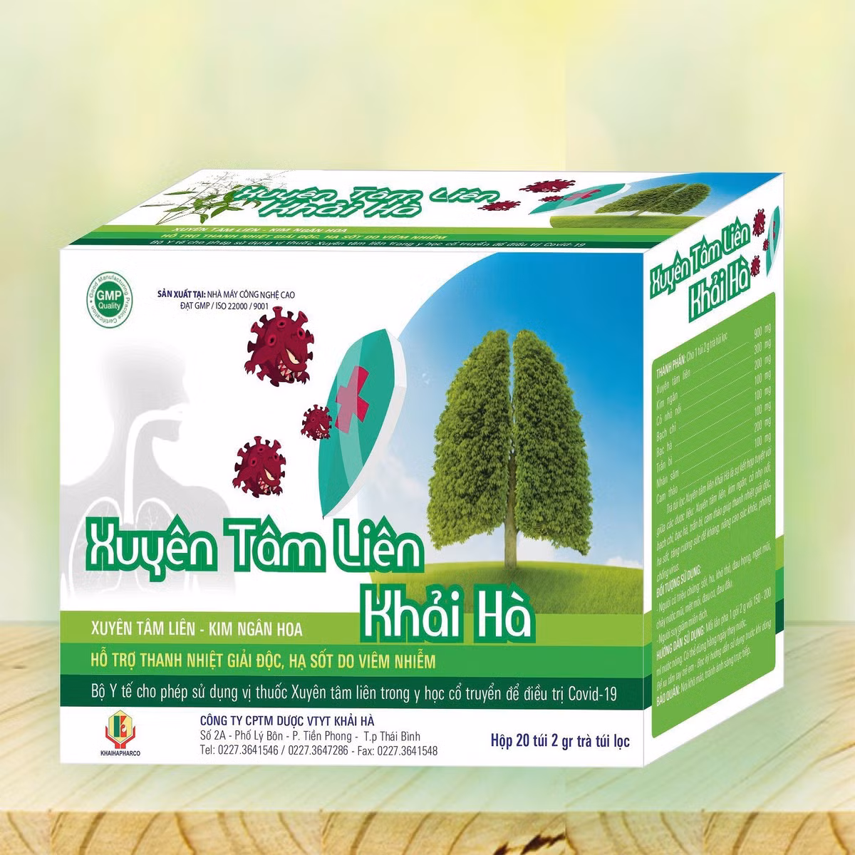 Tra xuyen tam lien Khai Ha quang cao “lao” phong ngua COVID-19