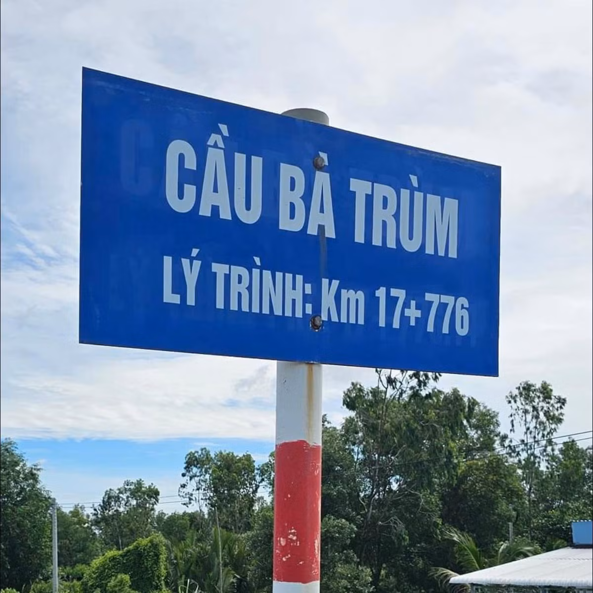 Cây cầu ở Cà Mau.