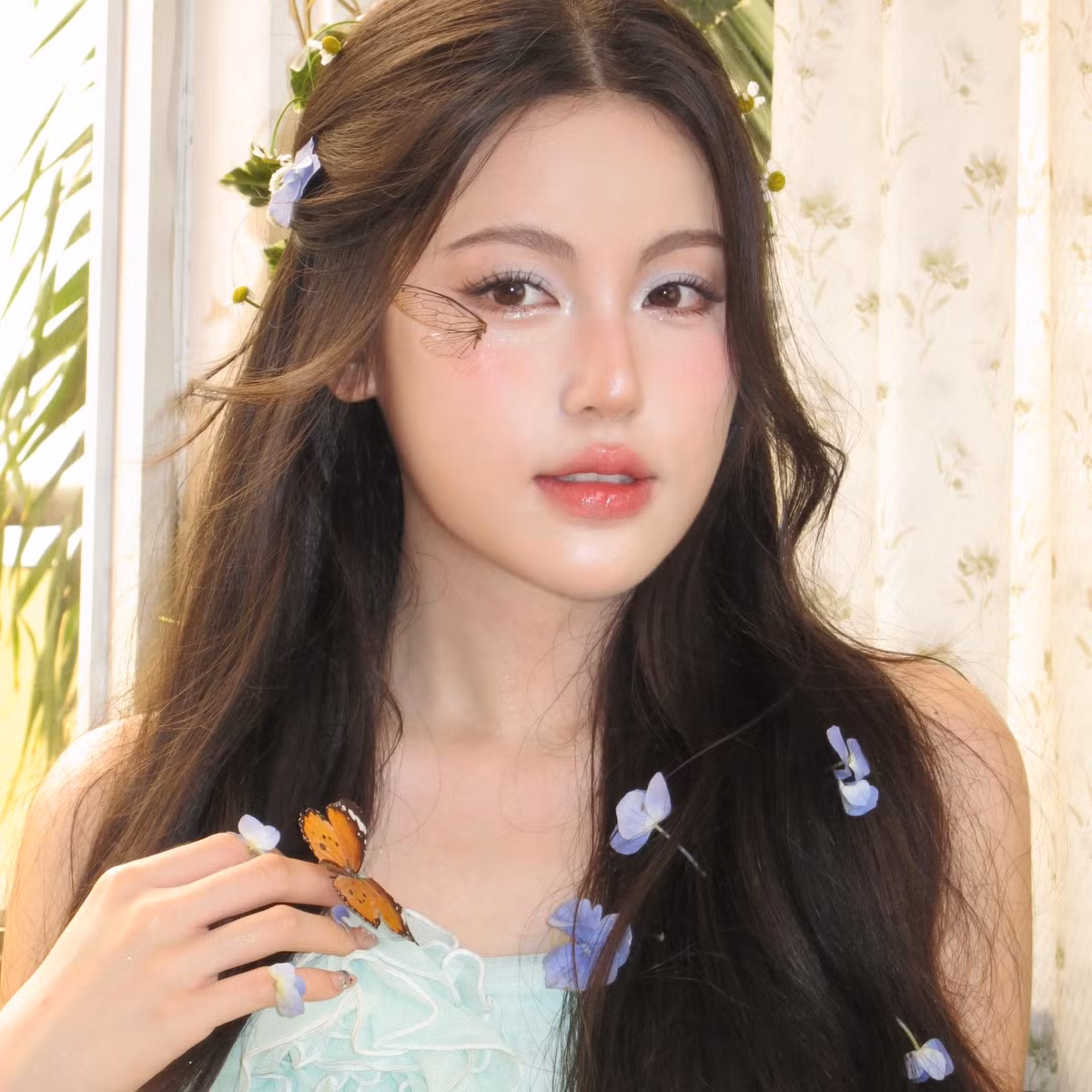 Nhan sắc của cô nàng được nhiều người nhận xét mang nét của một tiểu thư đài các, dịu dàng nữ tính và vô cùng nền nã.