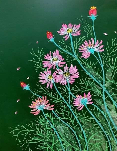 Mỗi tấm báo bảng không chỉ là một tác phẩm nghệ thuật, mà còn là lời tri ân sâu sắc gửi đến thầy cô.