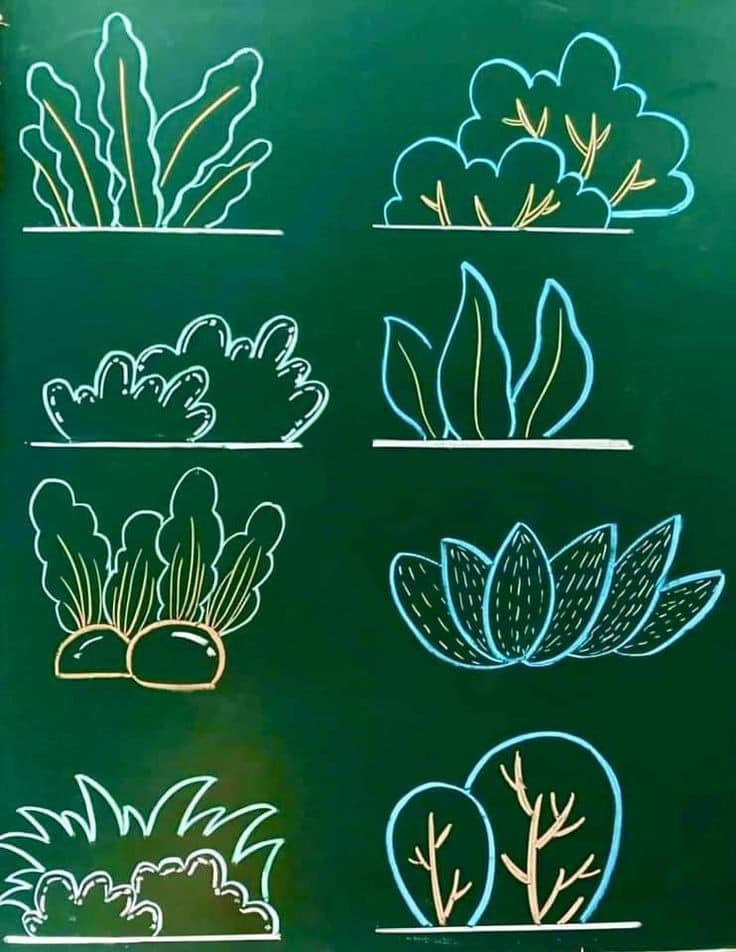 Một fanpage đã tổng hợp những hình vẽ từ phấn màu trên bảng đen thu hút về rất nhiều sự chú ý.