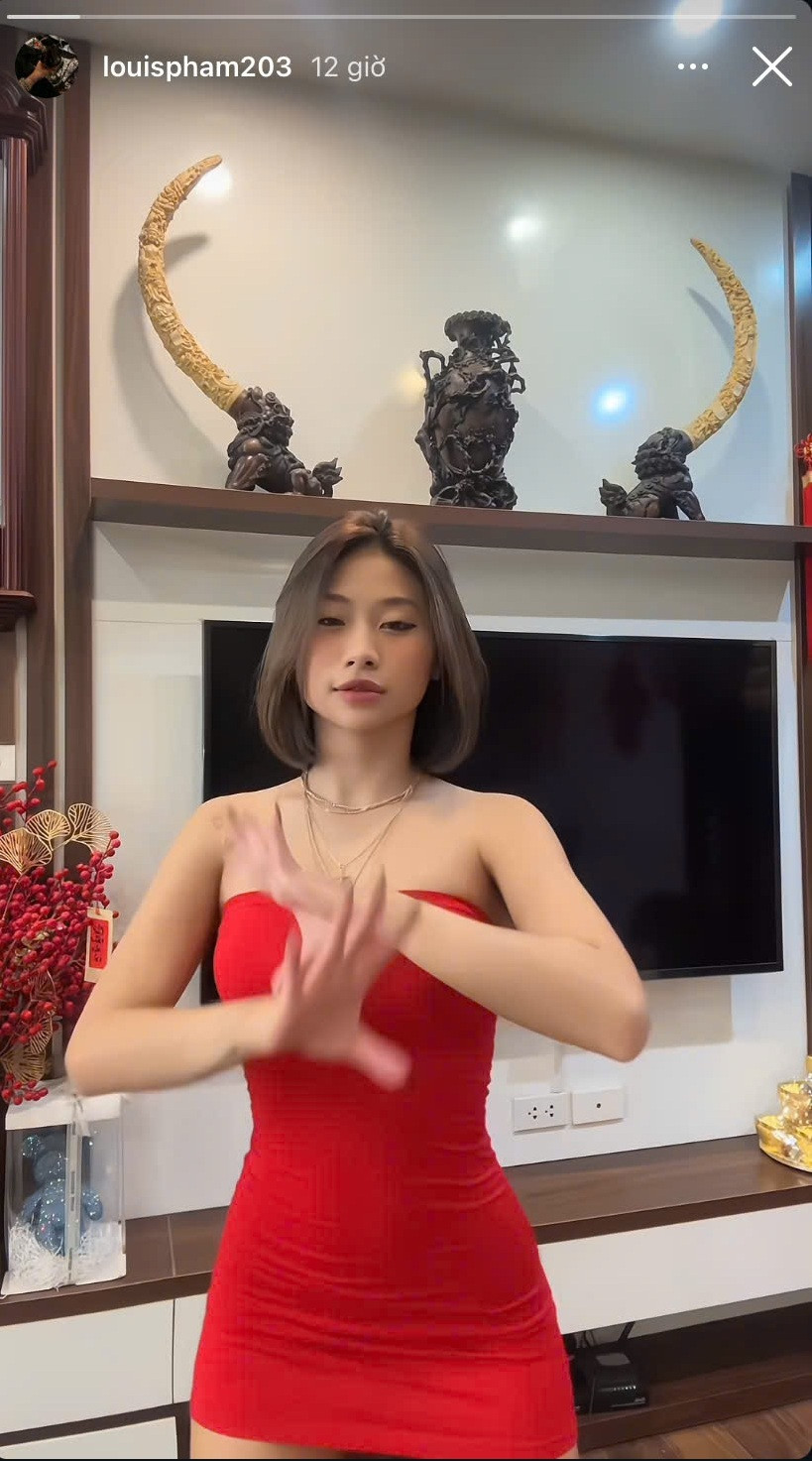 Có vẻ như đam mê là một Tiktoker của cô nàng vẫn vô cùng mạnh mẽ. Thời gian khi mới giải nghệ, Louis Phạm thường xuyên đăng tải những video với nội dung tương tự.