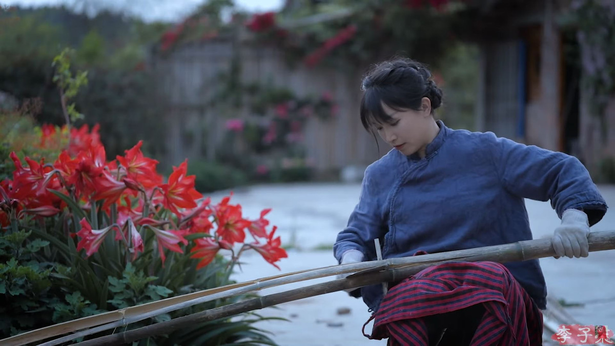 Trong video, Lý Tử Thất tự mình cưa gỗ, chẻ tre, đan cửa, lát gạch và hiện thực hóa căn phòng trong mơ. Sau khi hoàn thành mỗi tác phẩm, cô đều khoe với người bà của mình.