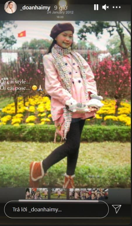 Những hình ảnh ngày bé này cũng đã chứng minh rằng nhan sắc Doãn Hải My ở hiện tại là hoàn toàn tự nhiên, được thừa hưởng từ bố mẹ và không hề qua can thiệp dao kéo gì.