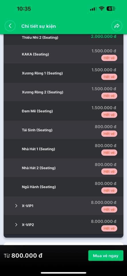 Nhiều "gai con" đã phải than trời khi canh giờ để vào mua vé nhưng không thể săn nổi.