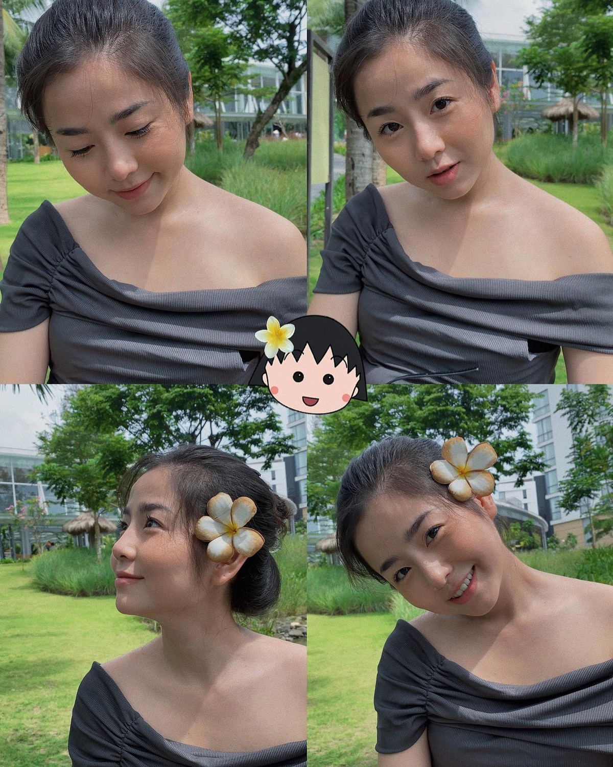 Nam Thương rất thoải mái trong việc chia sẻ chuyện nhà cũng như là một người mẹ "nghiện con" chính hiệu.