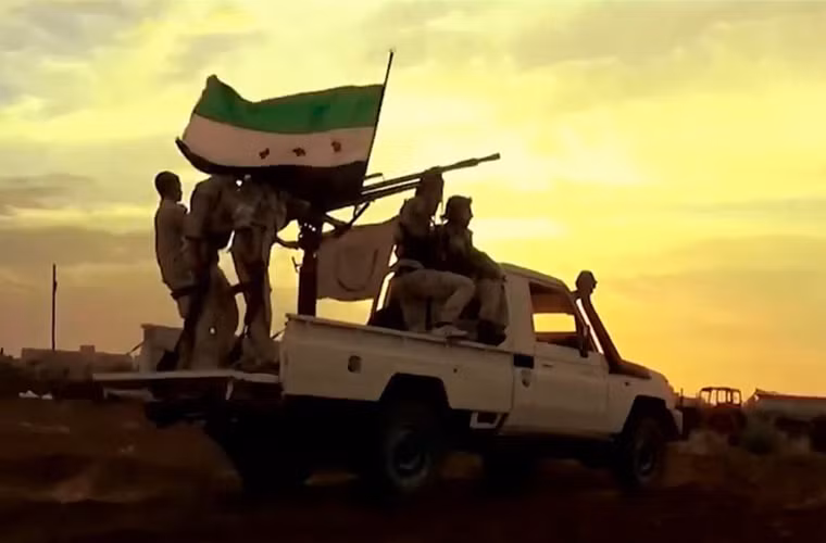 Đại liên 14,5mm lắp trên xe bán tải.