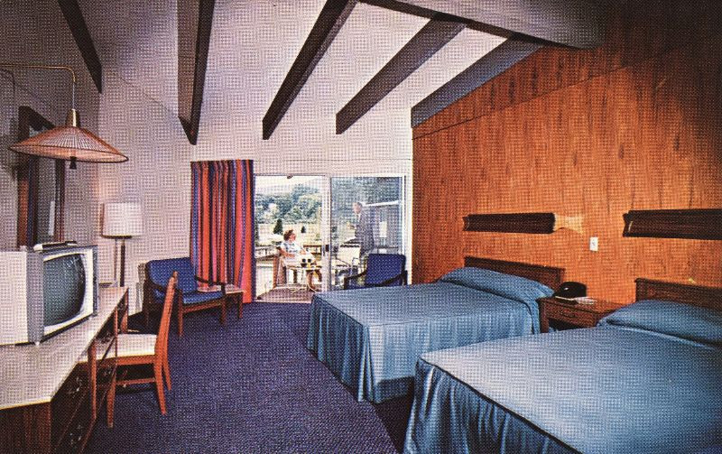 Một căn phóng của nhà nghỉ - nhà hàng Paradise Motor, số 141 phố West Main, thành phố Bennington, bang Vermont. Ảnh: Vintag.