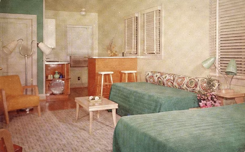 Nhà nghỉ Worth Motor, thành phố Biloxi, bang Mississippi. Ảnh: Vintag.