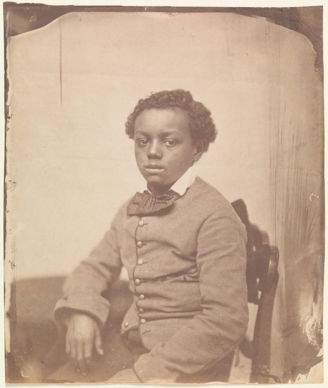 Chân dung một thiếu niên da màu, chụp vào khoảng năm 1850-1860.