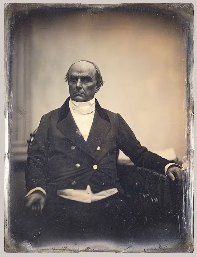 Chân dung Thượng nghị sĩ - Ngoại trưởng Mỹ Daniel Webster (1782-1852), được chụp vào khoảng năm 1850.