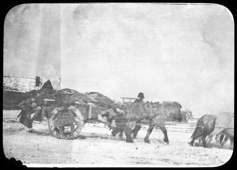 Xe chở thi thể đi hỏa táng ở Cáp Nhĩ Tân, Mãn Châu. Ảnh: Ralph Repo Flickr.