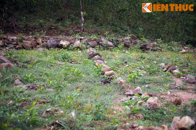 Các mảnh vườn trong làng được chia thành những ô nhỏ vuông vắn, mỗi ô rộng chừng 300 mét vuông, ngăn cách nhau cũng bằng những dãy tường đá thấp.