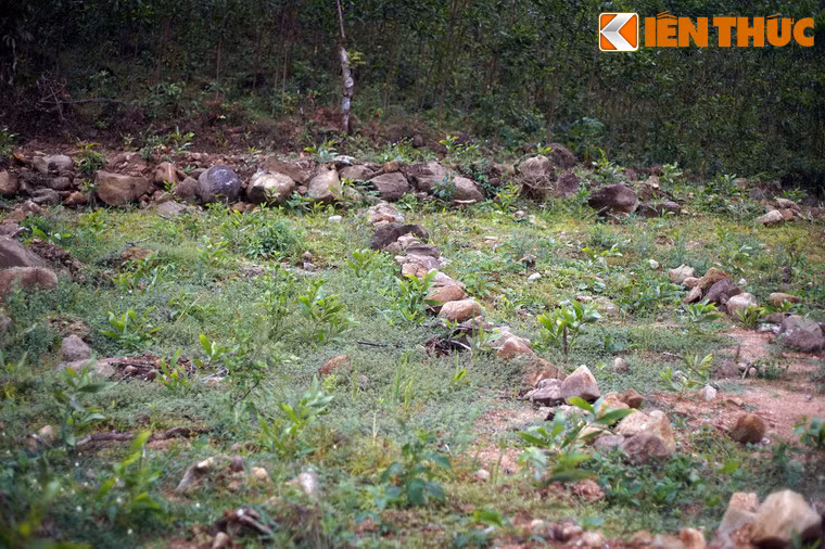 Các mảnh vườn trong làng được chia thành những ô nhỏ vuông vắn, mỗi ô rộng chừng 300 mét vuông, ngăn cách nhau cũng bằng những dãy tường đá thấp.