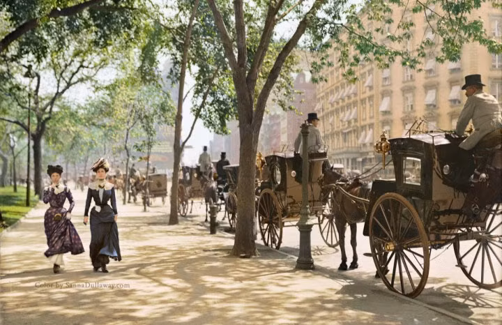 Loat anh to mau tuyet voi ve the gioi mot the ky truoc