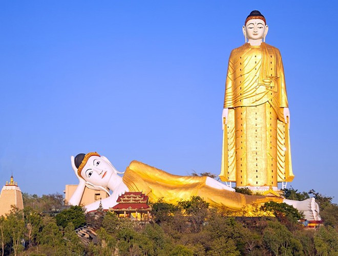 Trong danh sách những bức tượng Phật khổng lồ, kỳ vĩ nhất trên thế giới cũng không thể không nhắc đến tượng Phật ở Monywa, Myanmar.