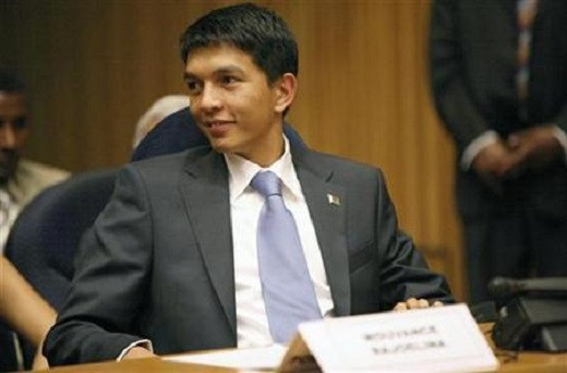 Ông Andry Rajoelina giành chiến thắng trong cuộc bầu cử tổng thống năm 2018 và tuyên thệ nhậm chức Tổng thống Madagascar vào ngày 19/1/2019. Ảnh: Reuters.