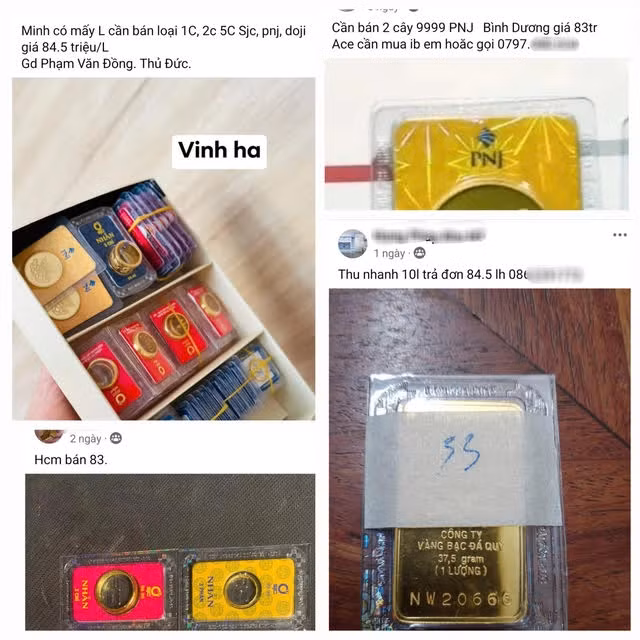 “Cho mang” nhon nhip mua ban vang