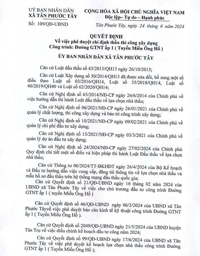 Long An: Lợi Lợi Phát được chỉ định 3 gói thầu tại Tân Phước Tây - Hình 3 Long An: Loi Loi Phat duoc chi dinh 3 goi thau tai Tan Phuoc Tay-Hinh-3