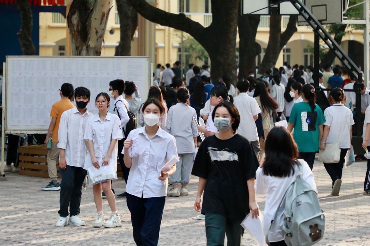 Các thí sinh tự tin trước giờ G.