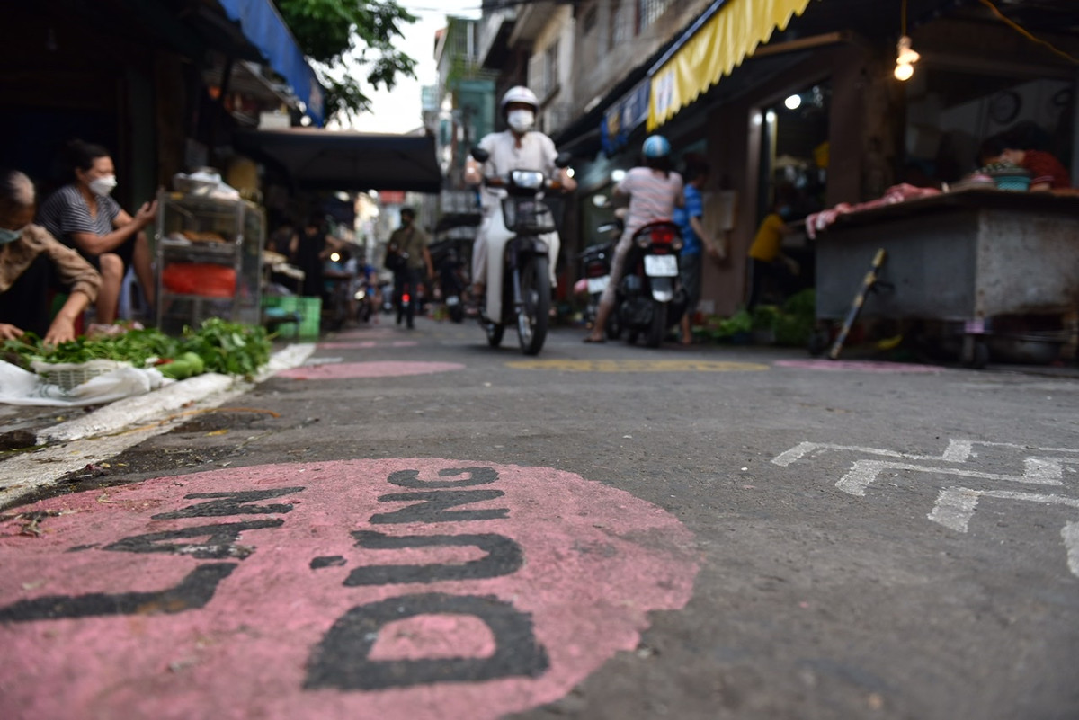 Các ô được đảm bảo giãn cách theo cự ly 2m.