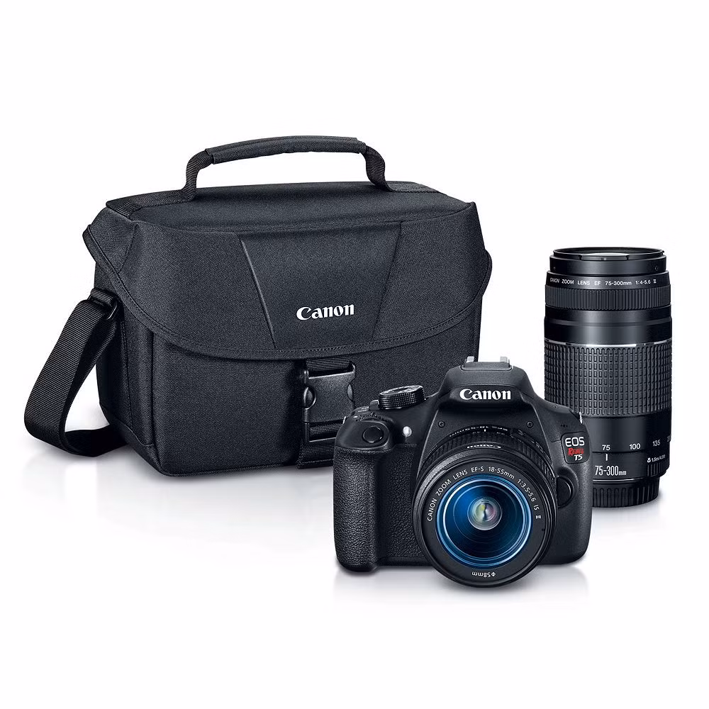 Máy ảnh chuyên nghiệp Canon EOS Rebel T5 DSLR kèm bộ phát WiFi, túi đựng và ống kính giảm giá chỉ còn 449,99 USD vào ngày thứ sáu đen tối Black Friday 2016. Nhiều người đam mê nhiếp ảnh đã chờ đợi ngày này cả năm để có thể rinh về nhà thiết bị công nghệ cao giá hời này.(Nguồn Highsnobiety)