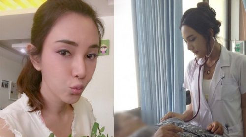 Hình ảnh bác sĩ Supaichan đang tận tình khám chữa cho bệnh dân nhận được hàng trăm khen ngợi từ cộng đồng mạng. Ảnh trong bài: Posthai.