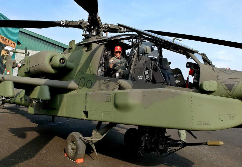 AH-64 Apache được đưa vào thực chiến vào năm 1989 tại cuộc chiến Panama, sau đó chúng liên tục có mặt trong các cuộc can thiệp của Mỹ khắp nơi trên thế giới.