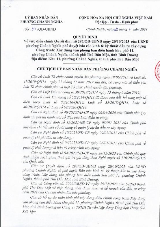 Bình Dương: Gói xây dựng nhà điều hành KP11 về tay Đại Kim Phát Binh Duong: Goi xay dung nha dieu hanh KP11 ve tay Dai Kim Phat