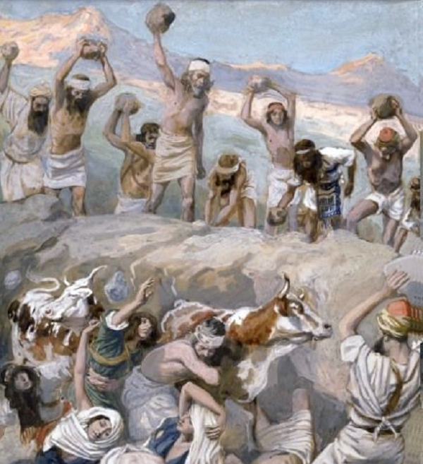 Bị ném đá cho đến chết là hình thức trừng phạt chung trong thời cổ đại. Ngày nay, nó được thực hiện ở Trung Đông, Châu Phi và Indonesia. Thông thường, một nhóm người sẽ liên tục ném những viên đá lớn vào người bị hành hình cho đến khi họ chết.