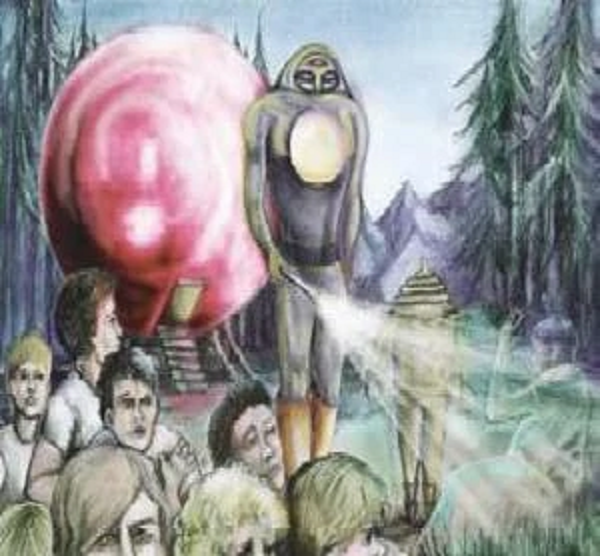 Sau khi bọn họ xếp thành hình tam giác, robot có lẽ đã được kích hoạt và trở nên linh động. Một cậu bé đã hét ầm lên khi nhìn thấy chúng.