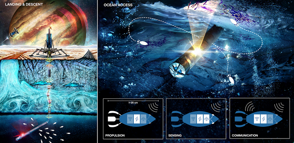 Nguyên nhân là vì kích thước nhỏ sẽ giúp chúng dễ dàng được đưa cả bầy xuyên qua lớp băng giá dày bên trên các đại dương của mặt trăng Sao Thổ Enceladus hay mặt trăng Sao Mộc Europa.