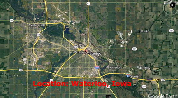 Một video được đăng tải trên trang Youtube Hidden Underbelly 2.0 đã ghi lại hình ảnh một vật thể vô cùng kỳ lạ phát sáng trên bầu trời Waterloo (bang Iowa, Mỹ).