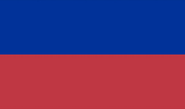 Lá cờ này không có gì đặc biệt cho đến Olympic Berlin 1936, mọi người bỗng nhận ra Haiti và Lichtenstein có cùng ý tưởng, 2 lá cờ giống hệt nhau. Sau này mỗi nước có sự điều chỉnh riêng để tránh nhầm lẫn.