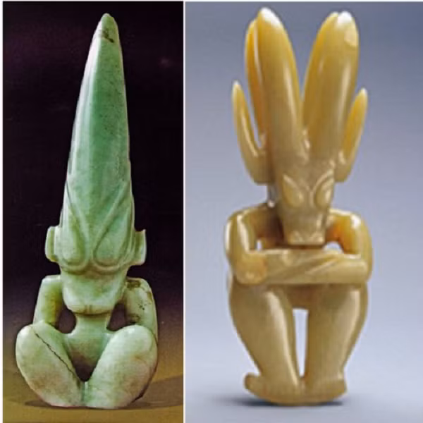 Chuyện xảy ra trong thời kỳ này, không có cách nào dùng giáp cốt văn để ghi chép, nhưng các học giả đã phát hiện một khối khắc đá 3.000 năm tuổi, miêu tả những kẻ xâm lược ngoài hành tinh. Khối đá gây kinh ngạc này được phát hiện ở Quảng Đông, tại bờ biển phía nam Trung Quốc.