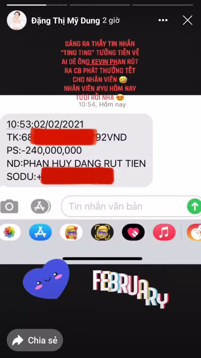 Không chỉ giàu có, Midu còn được ngợi khen là rất "có tâm" và đối tốt với nhân viên. Dịp đầu năm mới người đẹp cũng đã chuẩn bị hẳn tệp tiền dày toàn 500.000 đồng để mang đi lì xì nhân viên.