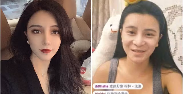 Thậm chí bà cô U40 cũng biến được thành thiếu nữ tuổi đôi mươi. Bởi vậy mà càng ngày, người ta càng không tin vào mạng xã hội. Ảnh: Tổng hợp